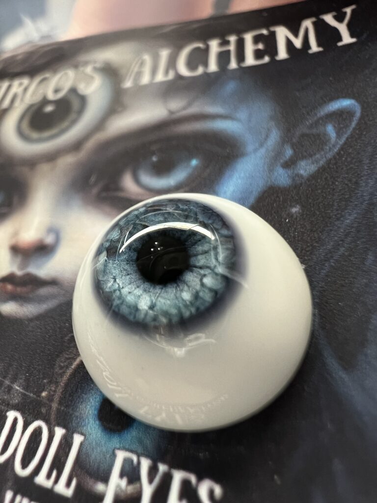 Gorgeous resin dolls eyes in sapphire blue