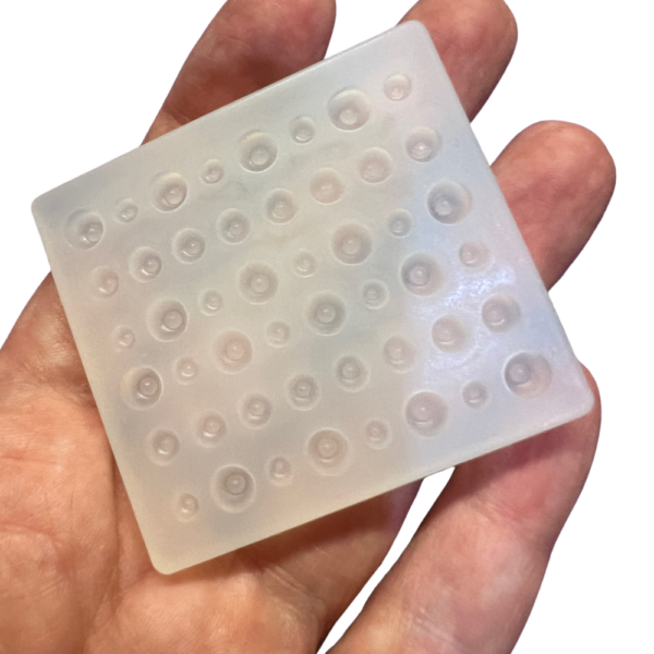 Multi Size Resin Eye Base Mold from Virgo's Alchemy Makes sizes 3mm, 4mm, and 5mm