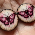 14mm Resin Eye Chips from Virgo's Alchemy, exclusive unique butterfly design for Blythe eye chips
