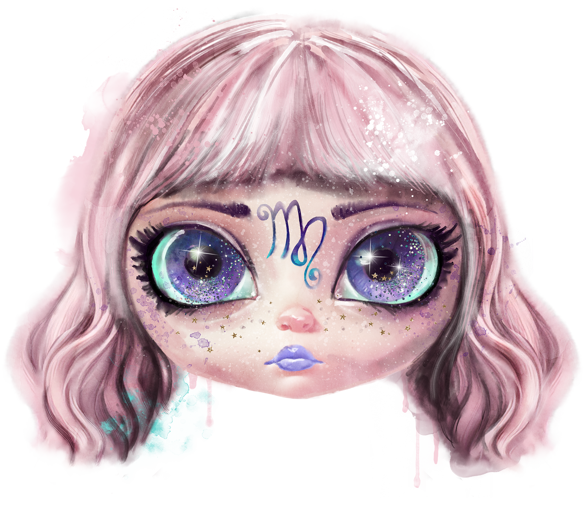 Virgo's Alchemy handmade resin doll eyes for Blythe, BJD and reborn dolls, Custom collectible dolls.