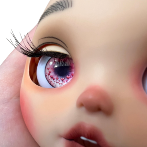 Metallic Resin Blythe Doll Eye Chips, Heart Garden, by VirgosAlchemy