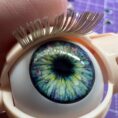Charmed Heart 14mm Resin Handmade Eye Chips for Blythe by Virgo's Alchemy, Fantasy and Kawaii Eye Chips!