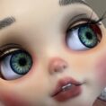Charmed Heart 14mm Resin Handmade Eye Chips for Blythe by Virgo's Alchemy, Fantasy and Kawaii Eye Chips!