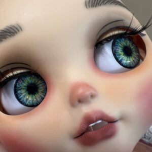 Charmed Heart 14mm Resin Handmade Eye Chips for Blythe by Virgo's Alchemy, Fantasy and Kawaii Eye Chips!