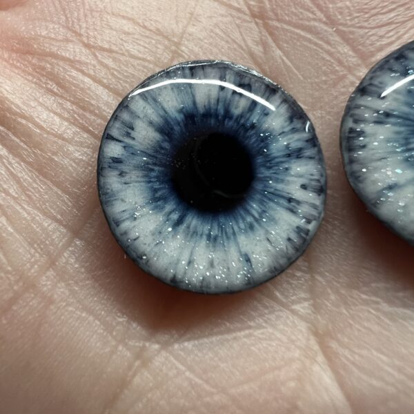 Moonstone Magick unique original fantasy style 14mm eye chip design by Virgo's Alchemy.