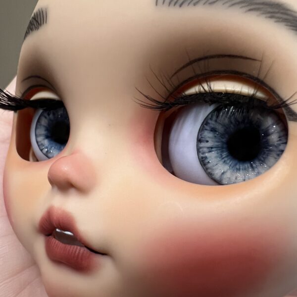 Moonstone Magick unique original fantasy style 14mm eye chip design by Virgo's Alchemy.